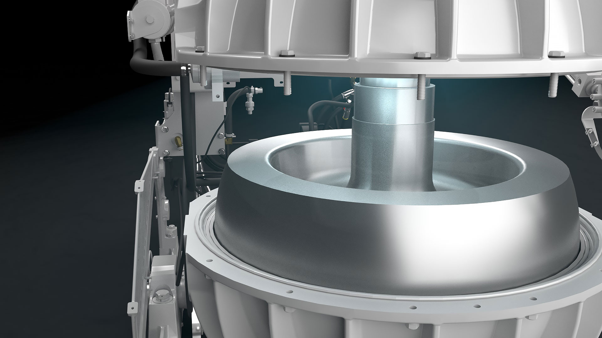 Seakeeper SK flywheel inside a gyro stabilizer unit
